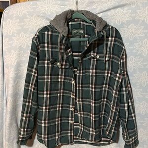 American eagle flannel hoodie